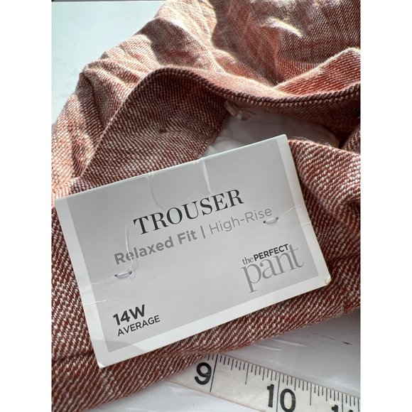 CJ Banks The Perfect Trouser Pants Womens 14W Relaxed Fit High Rise Cotton NEW - Picture 7 of 9